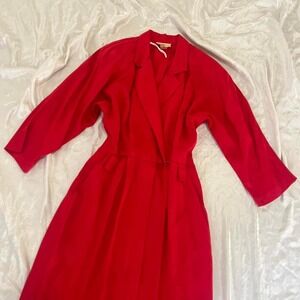 VTG 80s Katie red dress size 8 retro casual work retro Summer